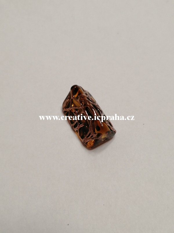 trohránek topaz/mřížka 43098 16x8mm